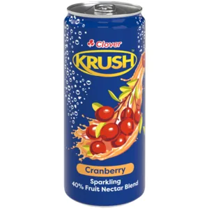 Krush Cranberry 40% Sparkling Fruit Nectar Blend 300ml