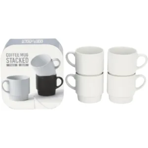 Stacked Coffee Mug Set 4 x 340ml