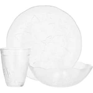 KIM Glass Rosa Dinner Set 12 Piece