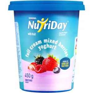 Danone NutriDay Mixed Berries Full Cream Yoghurt with Fruit 450g